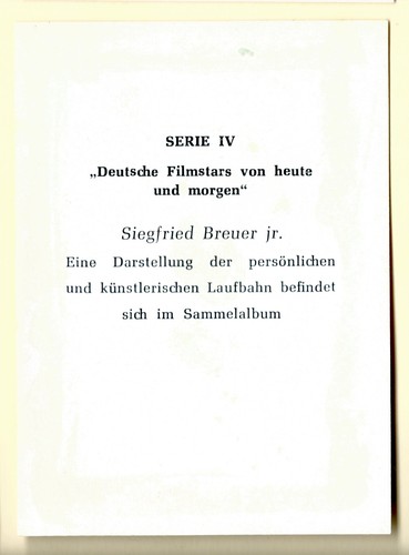 50er Jahre Colmorgen & Hoepner Deutsche Filmstars Sammler Album Karten, Sie wählen - Bild 155 von 207