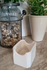 Hall 716 Sugar Sweetener Packet Ceramic Holder Off White Restaurant Ware USA 