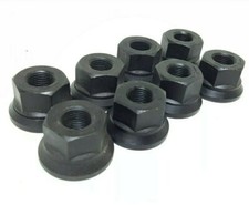 8 - 2 Piece Swivel Flange Lug Nut 58 For 17.5 Single 16 Dual Trailer Wheels