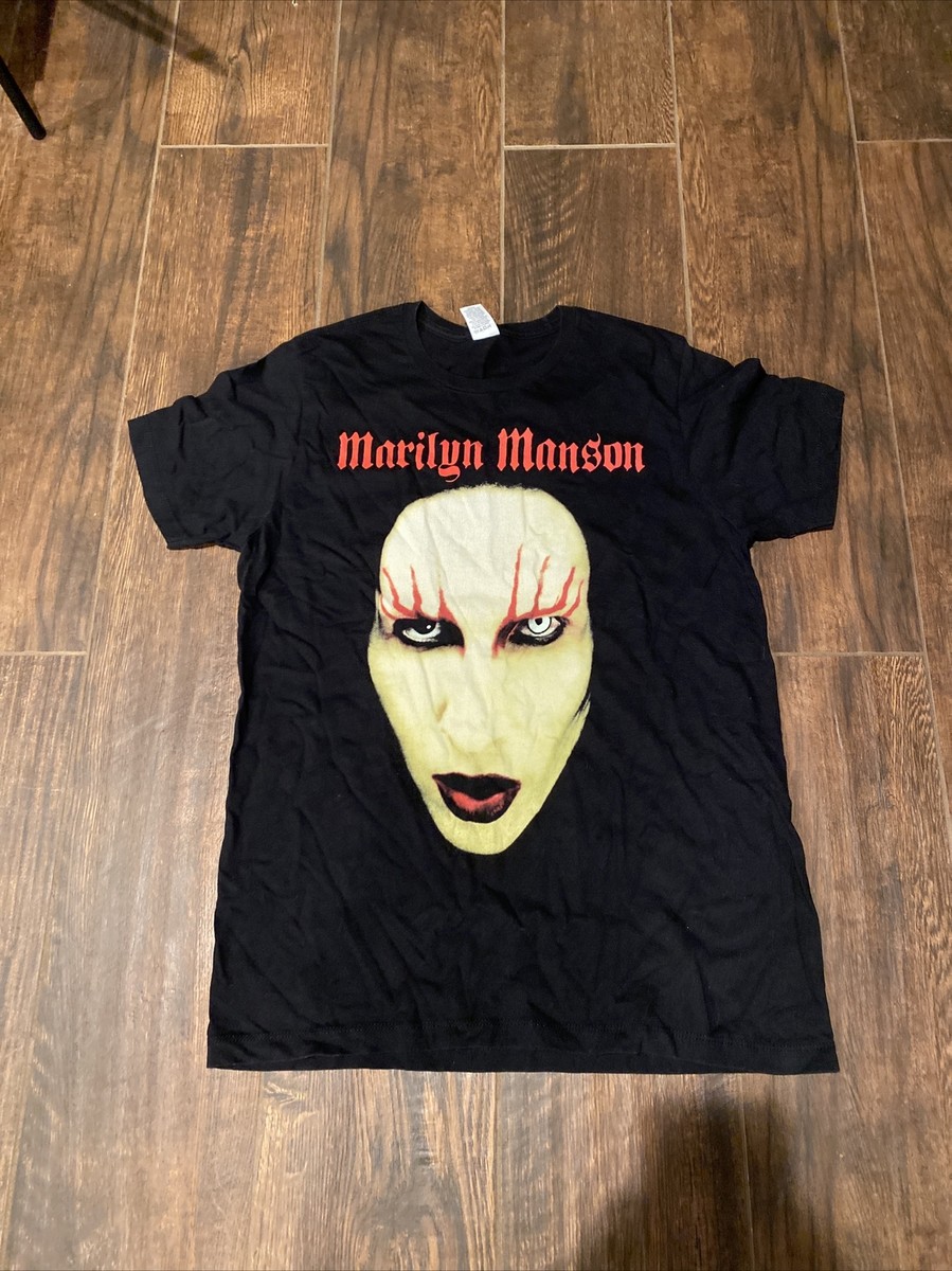 Marilyn Manson BIG Scary Face Vintage Large T-shirt | eBay Marilyn Manson BIG Scary Face Vintage Large T-shirt | eBay