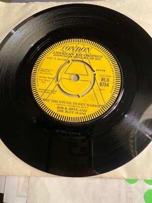 Bob B. Soxx & The Blue Jeans-Not Too Young/Annette LONDON PROMO HL9754