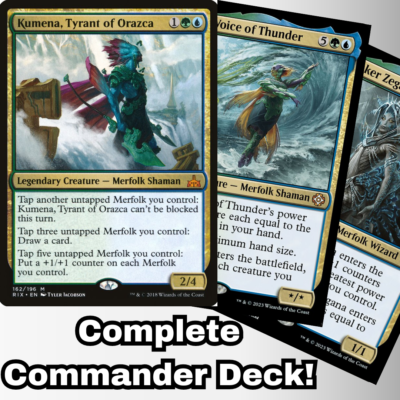 Kumena, Tyrant of Orazca Commander Deck EDH 100 Magic Cards MTG