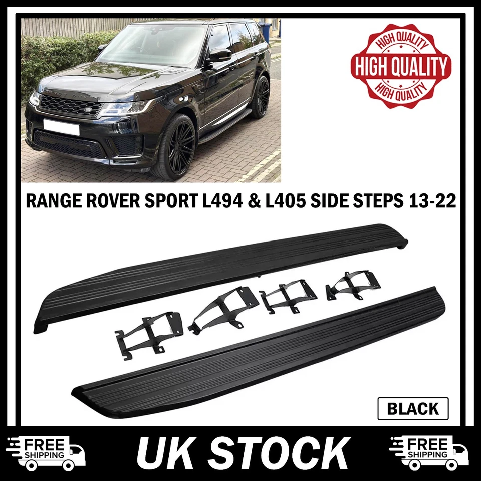 SIDE STEPS RUNNING BOARDS FOR RANGE ROVER SPORT L494 & L405 13-22 OEM STYLE - Image 2 of 4