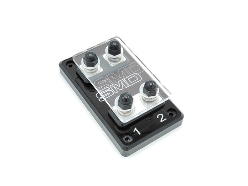 Steve Meade Designs Heavy Duty Industrial ANL Double Fuse Block w/ Clear Cover - Picture 2 of 2