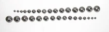 Assorted Coin Mini Ring Making Steel Balls Small Sizes  15 Sets of 2 Each