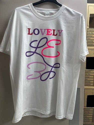 Ladies Short Sleeve Stretchy Oversized Lovely Slogan Print Party Wear TShirt Top - Picture 5 of 11