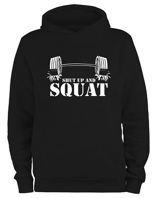 Styletex23 Kapuzenpullover Herren Shut up and Squat, Bodybuilding Gym
