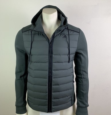 Adidas Varilite Hybrid Men's Jacket Full Zip Olive Green | eBay