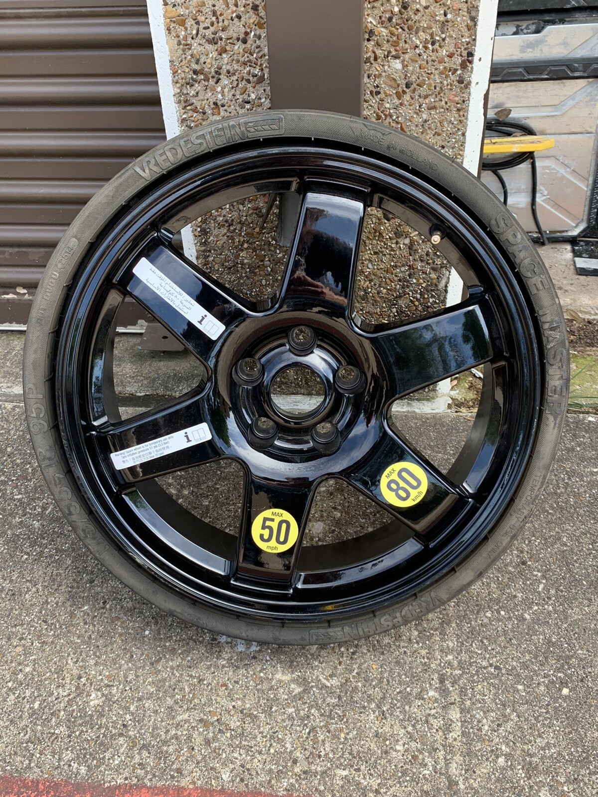 14-17 Maserati Ghibli Emergency Spare Tire Wheel Rim Compact 6.00Bx18H2 ET5 OEM