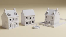 Normandy Village Bundle Detailed 15mm terrain for Flames of War & WWII games
