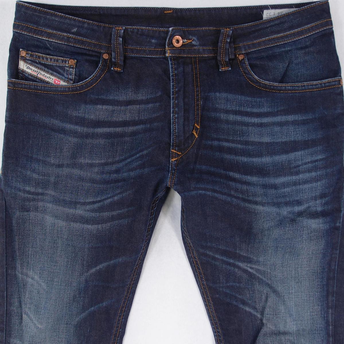 Jeans Diesel THAVAR 0674Q Slim-Skinny Stretch - Taille W28 L32 - Bleu - Neuf Avec étiquettes