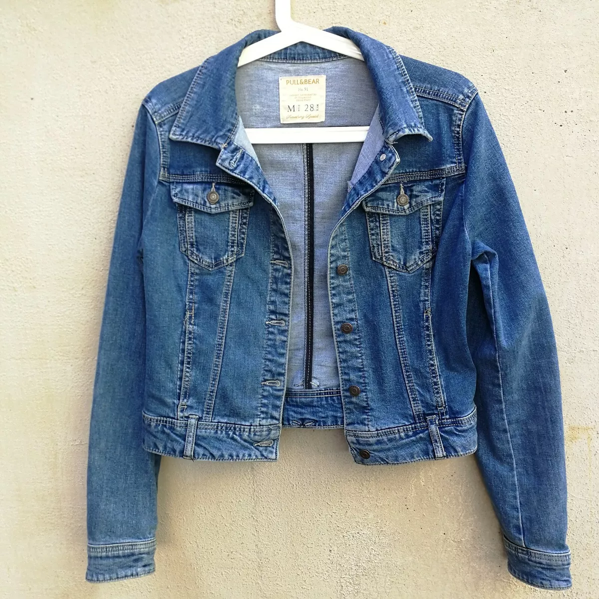 Giubbotto jeans pull and bear shop