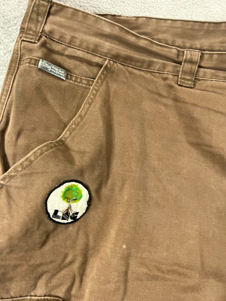 LRG Surplus Cargo Shorts Mens 42 Cargo Shorts LR Geans Gusseted Crotch Brown 11" - Image 2 of 4