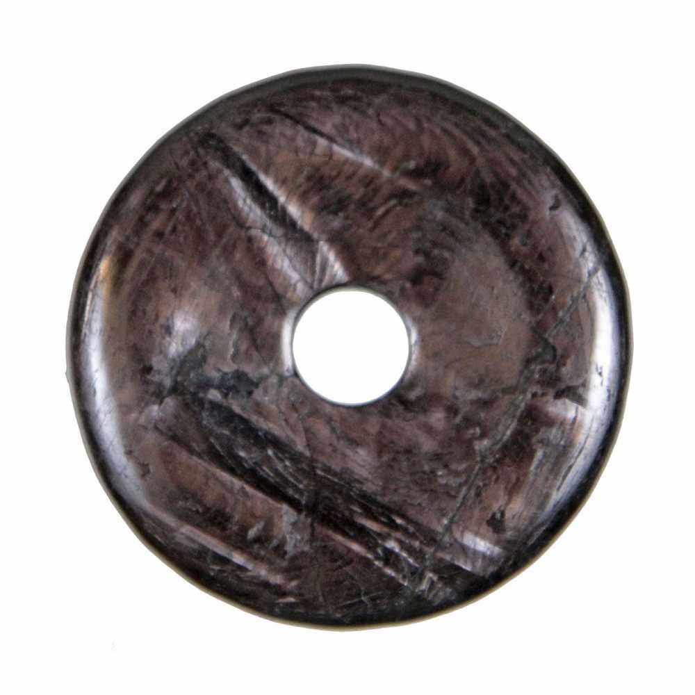Pendentif Donut Pi Chinois en hypersthène 4 cm idéal pour vos séances de méditation