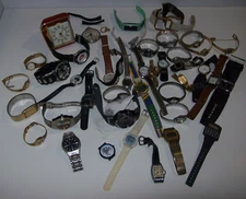 Mix Lot of Vintage Watches: Pulsar, Armitron, Ingersol Swagger, Gruen, Citizen +