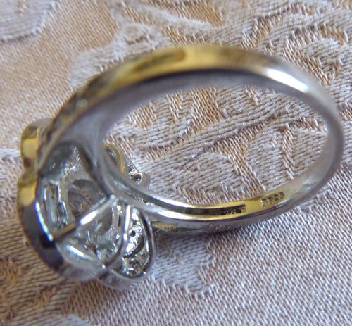 Art Deco Stil Ring Silber & Zirkonia - Bild 7 von 17