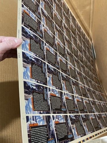 Topps 1996 Star Wars Shadow of Empire Uncut Flat 90-Card Sheet 27x40 - Picture 6 of 7