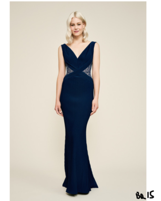 green emerald velvet dress Tadashi Shoji AYV22896L main image 0