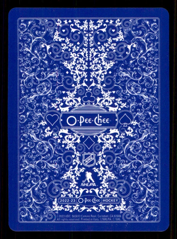 2022-23 O-Pee-Chee Playing Cards #9HEARTS Igor Shesterkin - Image 2 of 2