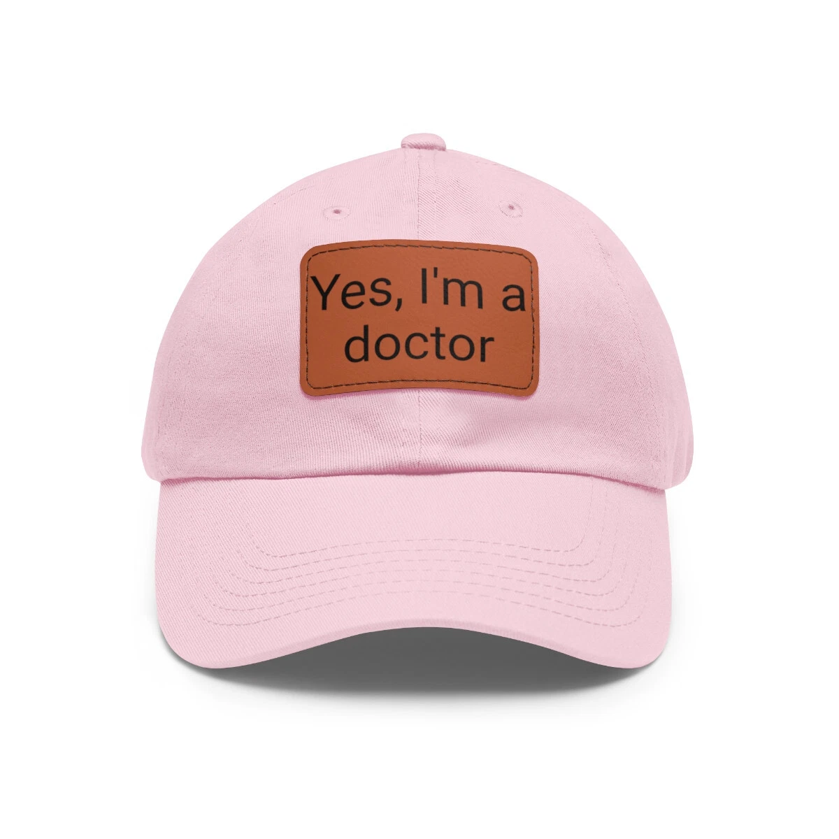 Dad Hat with Leather Patch