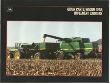 Original John Deere Grain Carts Wagon Gear Implement Carriers Sales Brochure