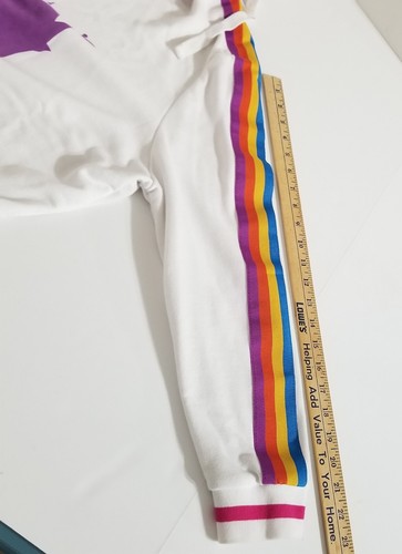 Disneyland Disney Parks Retro Regenbogenstreifen Pullover Hoodie Kordelzug Größe 1X - Bild 14 von 24