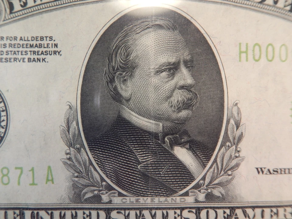 $1,000 1934 - Saint Louis Federal Reserve Note - LIGHT GREEN SEAL PMG 40 EPQ - Image 4 of 4