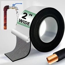 3Pcs Pipe Warmer Insulation Roll, 2 Inch X 13 Ft Outdoor Water Pipe Wrap Tape