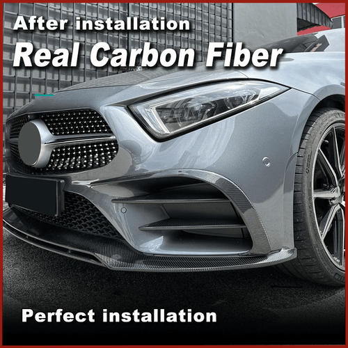 Divisor de aletas delanteras de carbono Canards se adapta a Mercedes C257 CLS400 550 2018-21 - Imagen 4 de 11