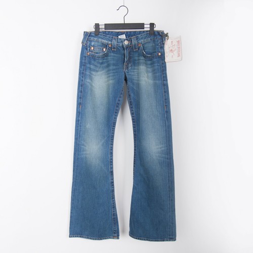 Flared Blue Washed Jeans Size 