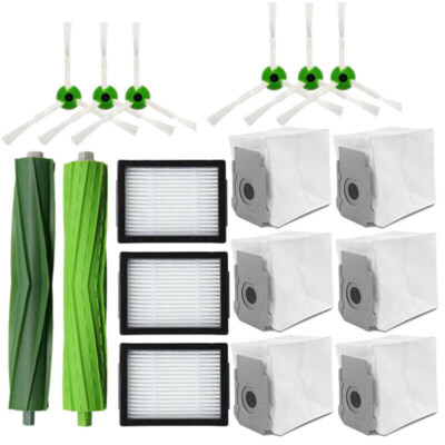 For iRobot Roomba Replacement Parts Side, Roller Brushes, Filters E5 E6 E7 i3 +