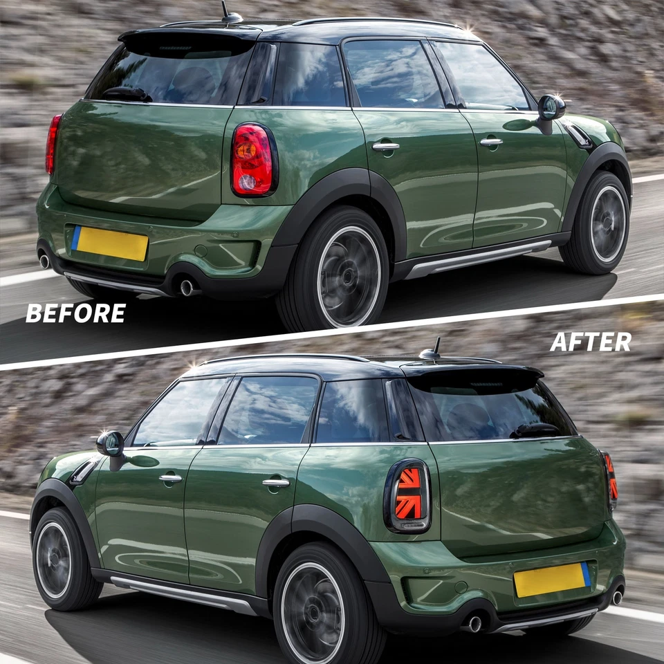 Par de luces traseras LED negras ahumadas para MINI Cooper Countryman R60 2010-2016 Foto 4 de 4