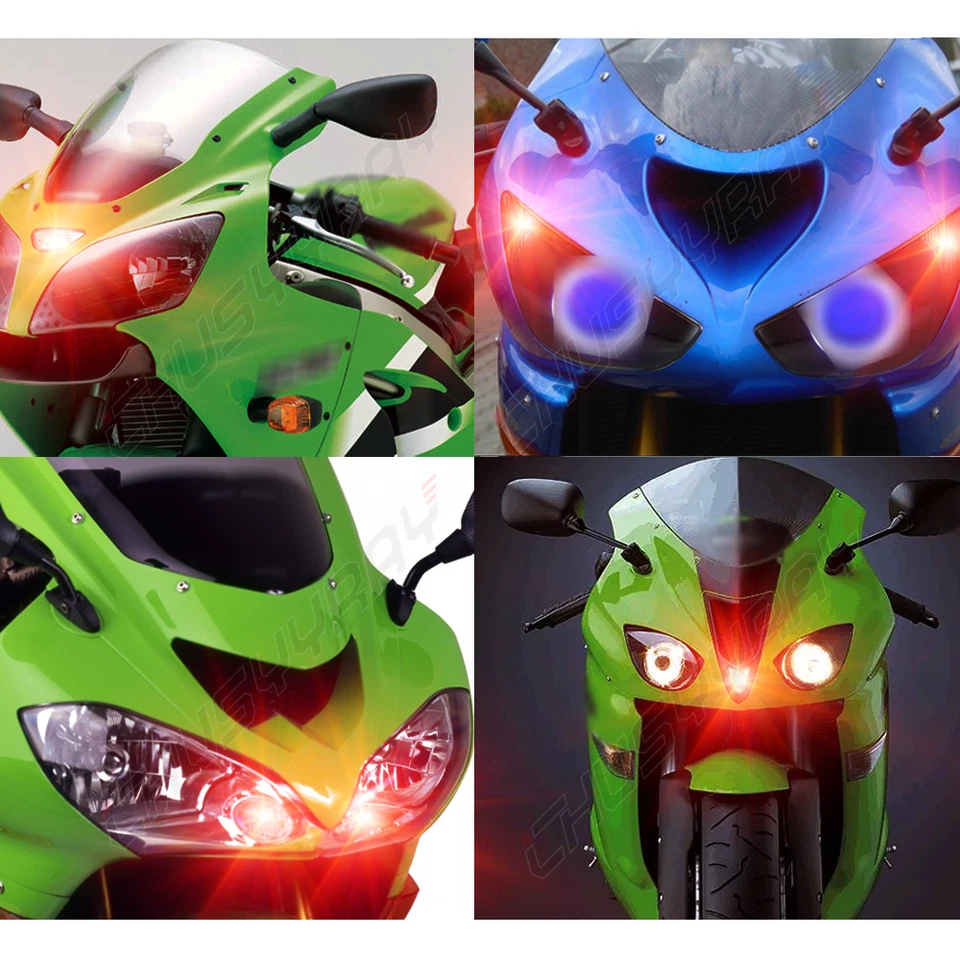 For Kawasaki Ninja KRT LED Pilot Park Lights T10 ninja 300 ex300 650r EX-6 RGB A Foto 2 de 4