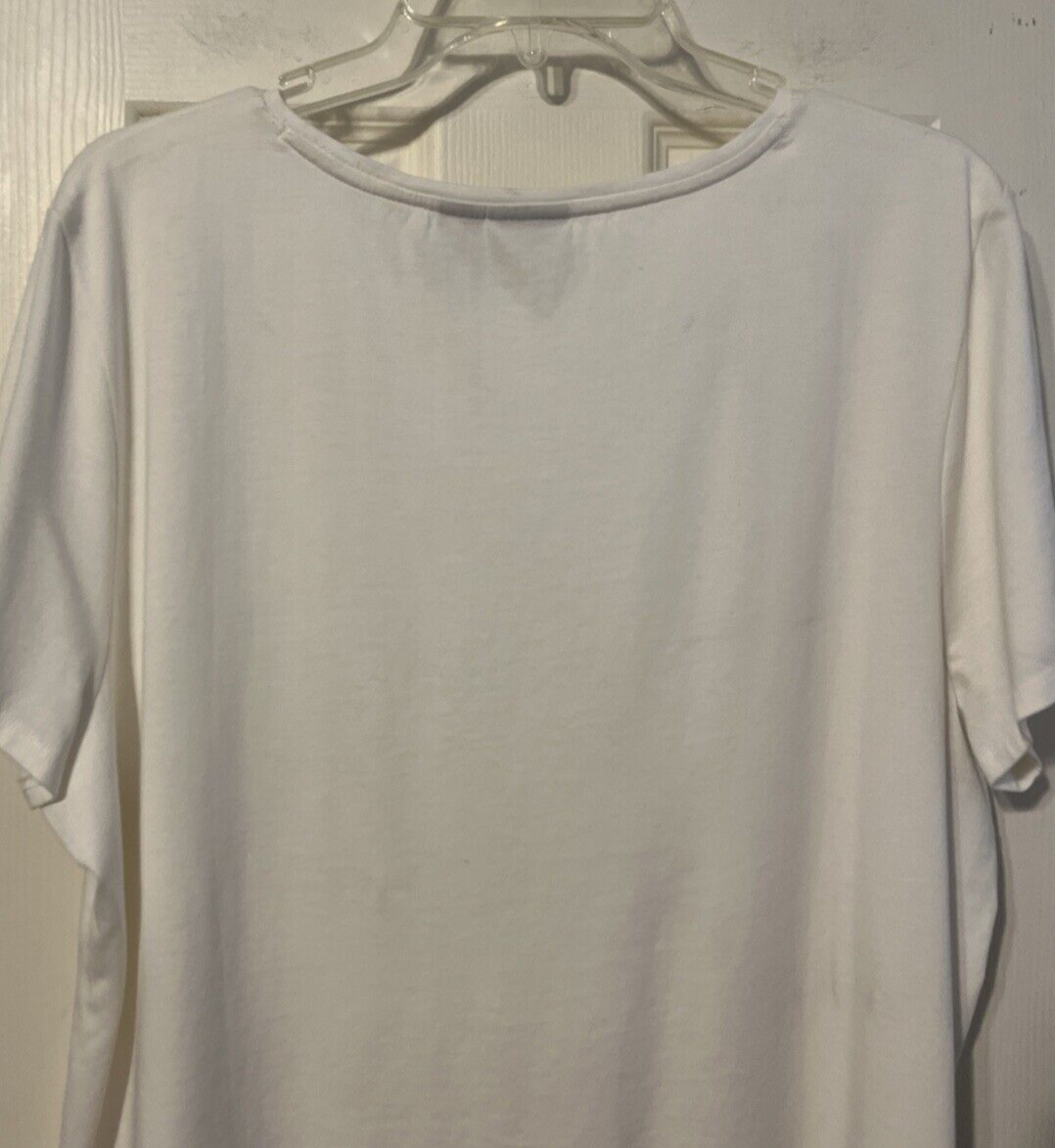 トップス Pima Cotton Scout Top Alabaster Orchard Chico's Alabaster Pima Cotton Short Sleeve Crew Neck Knit