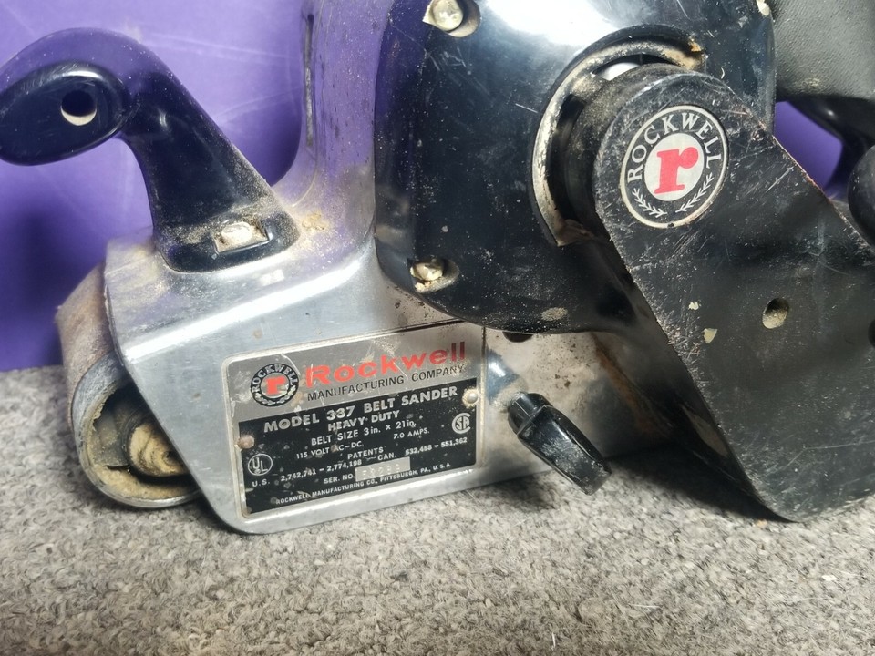 Vintage Rockwell Belt Sander Model 337 eBay