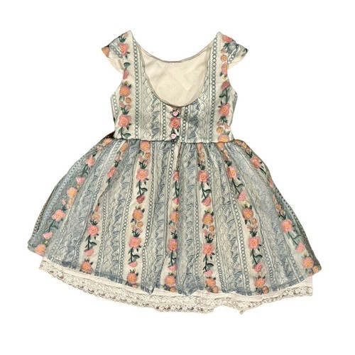 Pleiades Embroidered Sky Rose Vivian Dress - Picture 5 of 8
