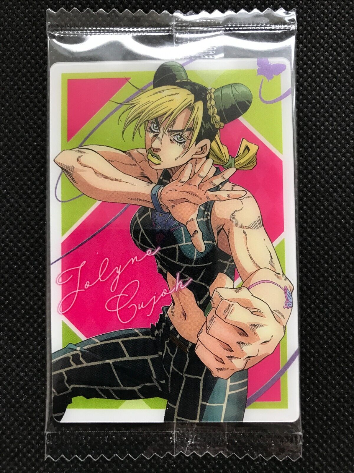 JoJo's Bizarre Adventure Part 6 Stone Ocean Wafer Card Jotaro Kujo BANDAI #1