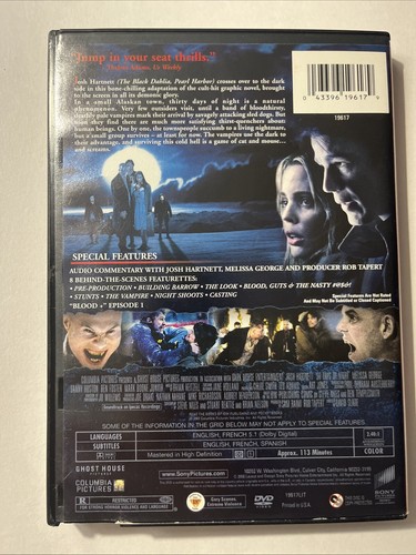 30 Days of Night (DVD 2008 Widescreen Ex-Blockbuster) Josh Hartnet VGC - Picture 2 of 5