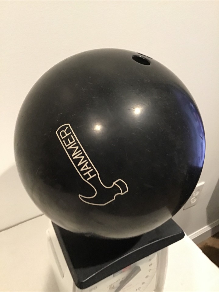 Fab Hammer Bowling Ball 16 lb (15.7) Black Predrilled Redrilled eBay