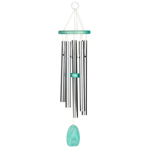 Carillones Woodstock Beachcomber verde gracioso BCGG 24 pulgadas al aire libre Ocean Breeze Relax - Imagen 2 de 7