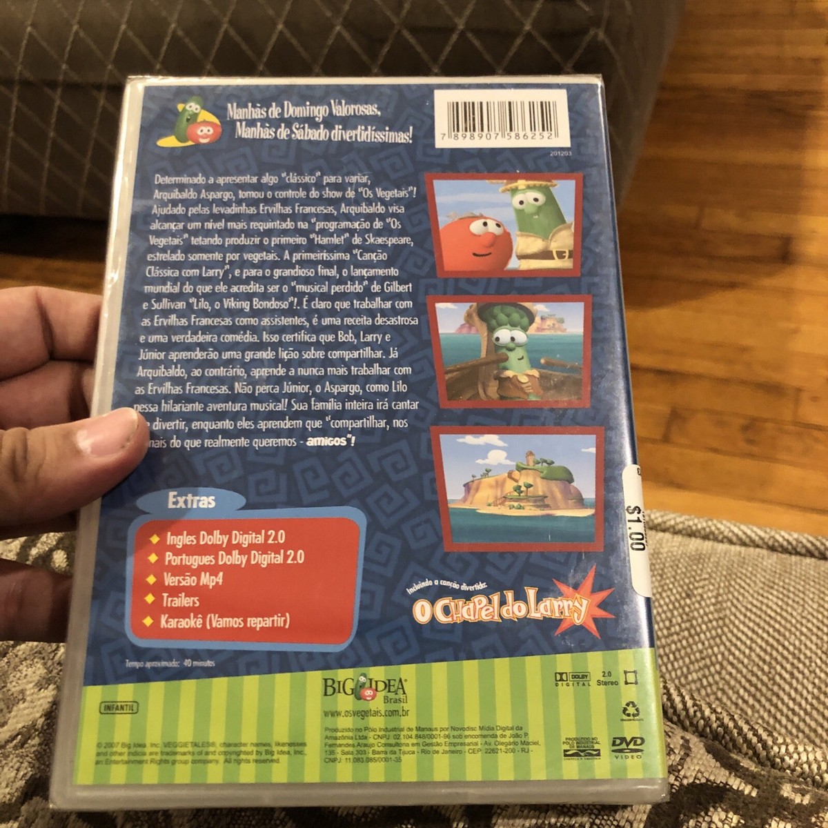 Os Vegetais - Veggie Tales - Brazilian Dub In Portugese - New