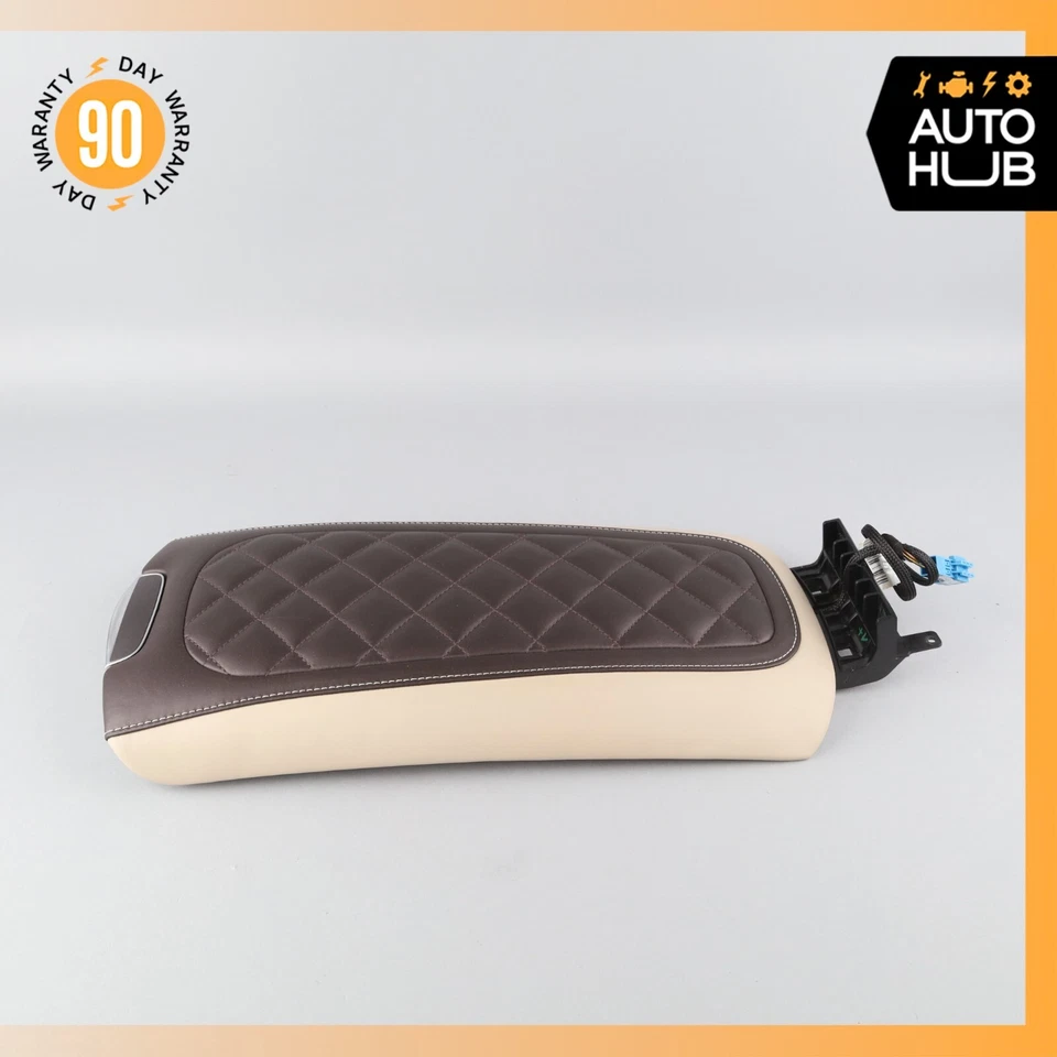 Apoyabrazos consola central trasera Mercedes W222 Maybach S600 reposabrazos Designo rojo OEM Foto 3 de 4