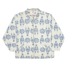 Tom Tailor Coach Jacket Beige Crazy Pattern Womens Xl