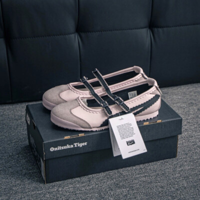 2025 Patou x Onitsuka Tiger Mexico 66 Tgrs Pink/Grey Ballet Flats