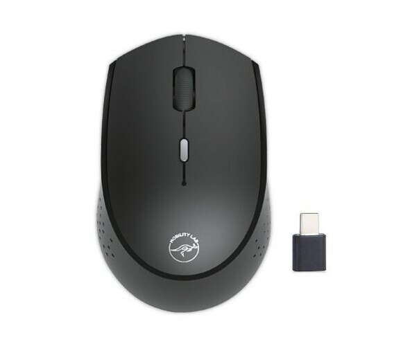 Souris sans fil USB-C rechargeable Mobility Lab noire pour ordinateur portable