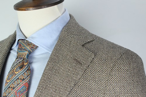 SUITSUPPLY HUDSON Brown WOOL SILK LINEN Sport Coat Blazer Jacket 48S IT / 38S US - Picture 6 of 15