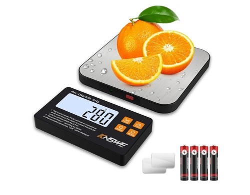 Balance De Cuisine 15KG Diyife Avec Affichage Magnétique Divisé - Écran LCD HD, Précision 1g, Acier Inoxydable