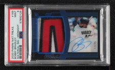 2020 Panini National Treasures Midnight 17/25 Bobby Bradley PSA 9 MINT Auto 10fh