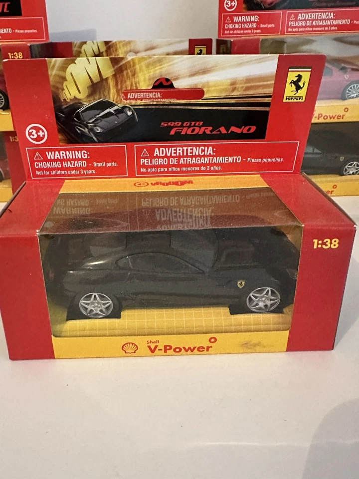 Shell 1:38 Ferrari Lot of 6 cars 599 GTB (x 2), FXX, F430, 575 GTC, 360 box - Image 4 of 4