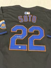 Juan Soto Signed New York Mets MLB Baseball Jersey with COA